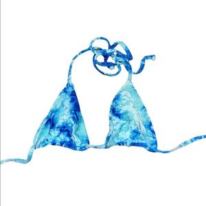 Frankie’s Bikinis Tie Dye Triangle Bikini Top